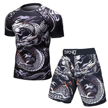 Brand New  BJJ MMA Work Out Compression Rashguard T Shirt Men VS PK Exercise 3D Fitness Tights Bodybuild Cross fit Rash Guard