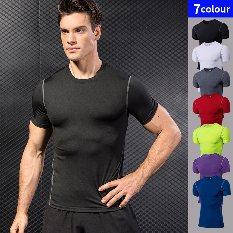 Quick Dry Compression Sport Shirt men Running Fitness t Shirt Tight rashgard Soccer Basketball Jersey Gym Demix Sportswear