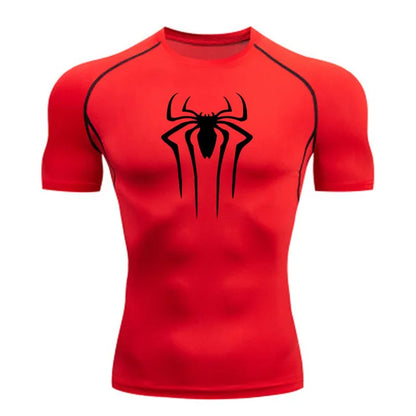 New Compression Shirt Men Fitness Gym Super Hero Sport Running T-Shirt Rashgard Tops Tee Quick Dry Short Sleeve T-Shirt For Men