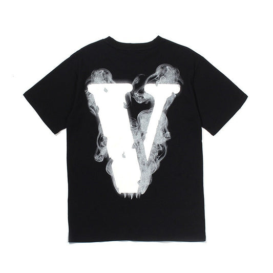 Vlone No Smoking19SS New T-shirt Loose Fashion Brand Short Sleeve T-shirt for Men and Women Couples