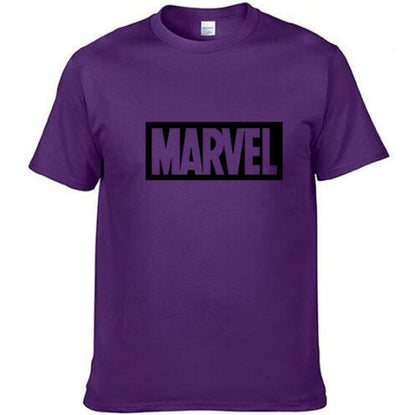 Marvel Printed T Shirt Men's Tops Tees Top Quality Cotton Casual Men Tshirt Marvel T-Shirts Man