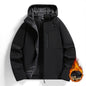 Men's Autumn And Winter Fleece-lined Thick Warm Jacket