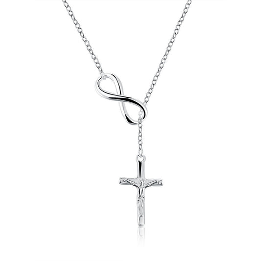 Cross Jesus 8 word pendant