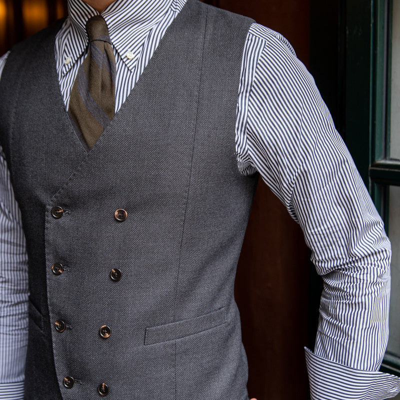 Men's Business Slim Double-breasted All-match Italian Vest