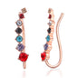 Simple Fashion Color Zircon Ear Hanging