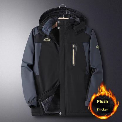 Men's Assault Jacket Fleece-lined Thickened Warm-keeping Cotton Clothing Dad Winter Clothes Coat