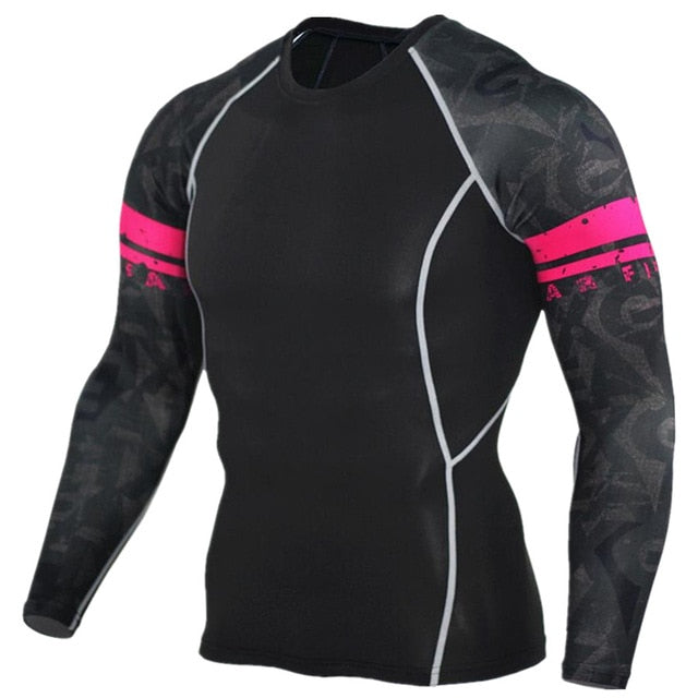 Mens Compression Shirts 3D Teen Wolf Jerseys Long Sleeve T Shirt Fitness Men Lycra MMA Crossfit T-Shirts Tights Brand Clothing