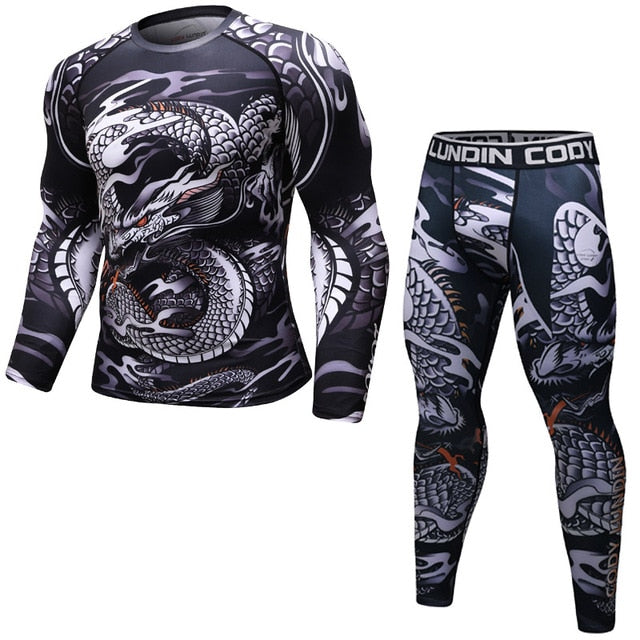 Brand New  BJJ MMA Work Out Compression Rashguard T Shirt Men VS PK Exercise 3D Fitness Tights Bodybuild Cross fit Rash Guard