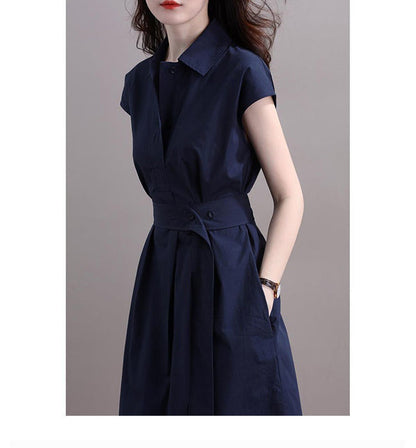 Women's New Waist Trimming Fashion Temperament Dress