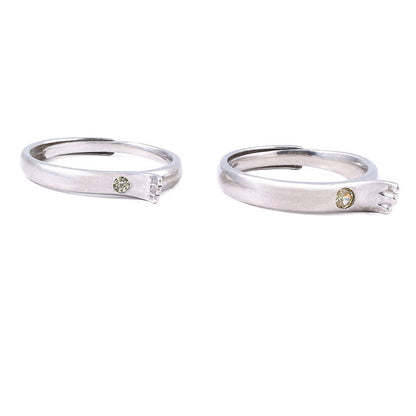 Brass Men's And Women's Couple Rings