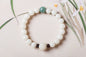 Natural white jade Bodhi bracelets beads bracelets women's simple Bodhi bracelets transfer beads