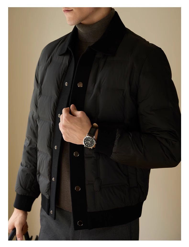 Men's High-end Casual Patchwork Short Coat