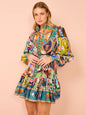 Casual Fashion Printing Shirt Cardigan Temperament Wild Dress