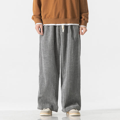 Retro Casual Straight Corduroy Pants