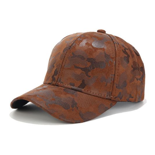 Fashion Suede Camouflage Baseball Cap