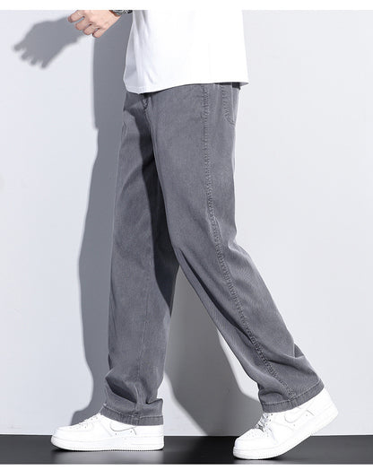 Casual Straight-leg Men's Summer Loose Thin Ice Silk All-matching Casual Pants