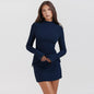 Fashion Slim-fit Long-sleeved Dress Sexy Hip-overing Temperament Elegant Dresses Women's Clothing