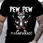 PewPew Pup: Husky Cartoon Sports Tee