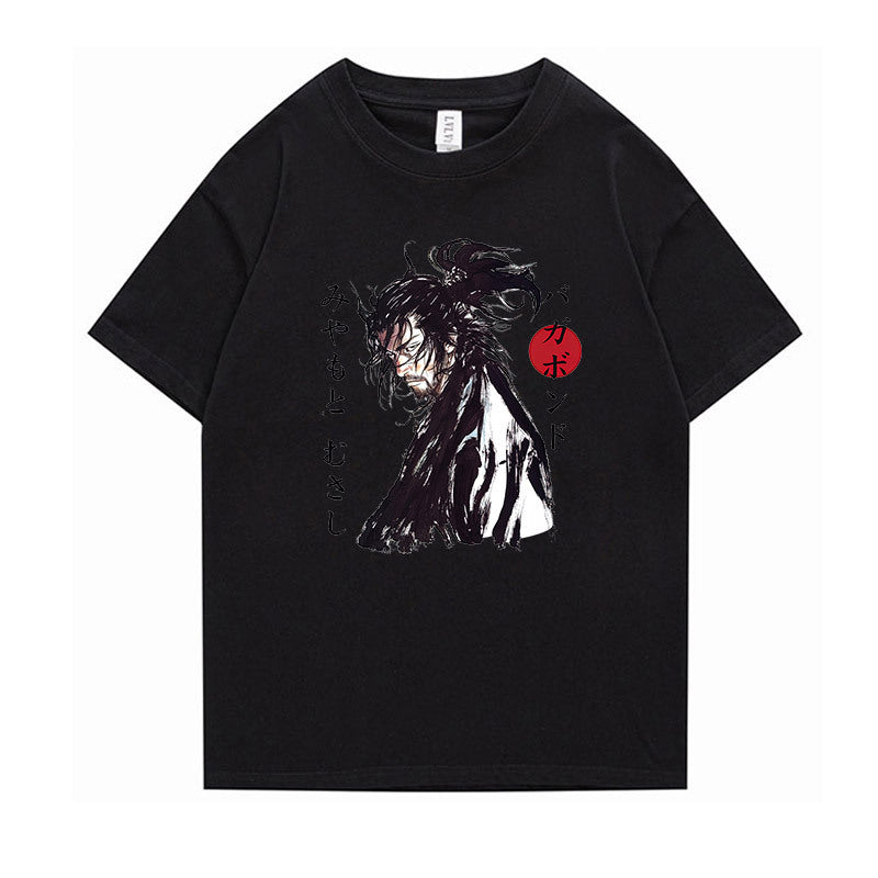 vagabond Miyamoto Musashi Japanese anime ainime short-sleeved T-shirt for men and women