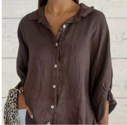 Women's Cotton And Linen Fashion Top