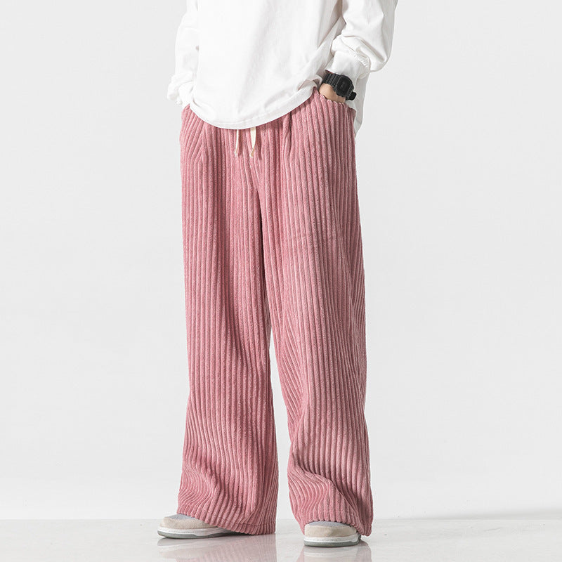 Retro Casual Straight Corduroy Pants