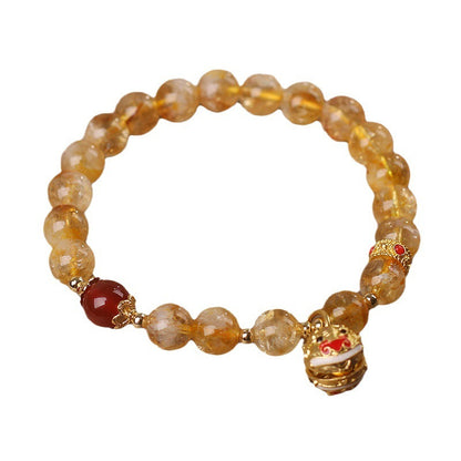 Ethnic Style Natural Citrine Bracelet For Women