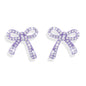 S925 Exquisite Women's Simple Full Diamond Cross Stud Earrings