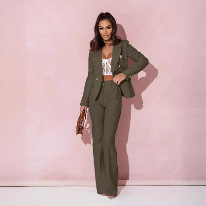 Women's Business Suit Double Breasted Suit