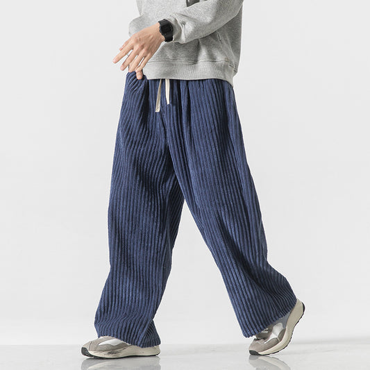 Retro Casual Straight Corduroy Pants