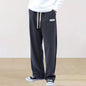 Pure Color Tied Sporty Simplicity Straight Men's Casual Pants