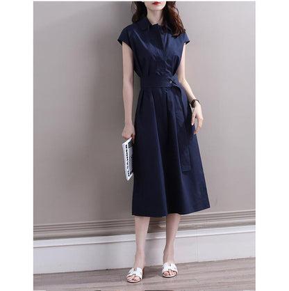 Women's New Waist Trimming Fashion Temperament Dress