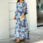 Elegance Ensemble: Printed Top & Maxi Skirt Set