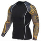 Mens Compression Shirts 3D Teen Wolf Jerseys Long Sleeve T Shirt Fitness Men Lycra MMA Crossfit T-Shirts Tights Brand Clothing