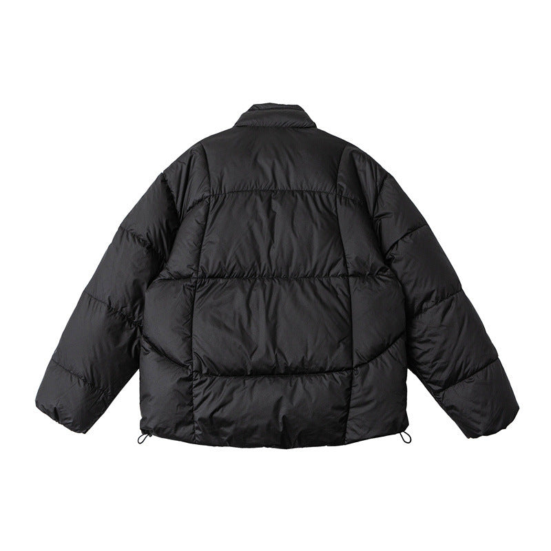 Square Plaid Bread Down Jacket