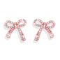 S925 Exquisite Women's Simple Full Diamond Cross Stud Earrings