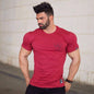 Sport T Shirt Men Cotton Dry Fit Gym Training Tshirt Men Rashgard Running Shirt Sportswear Sport Bodybuilding Shirt Fitness Top