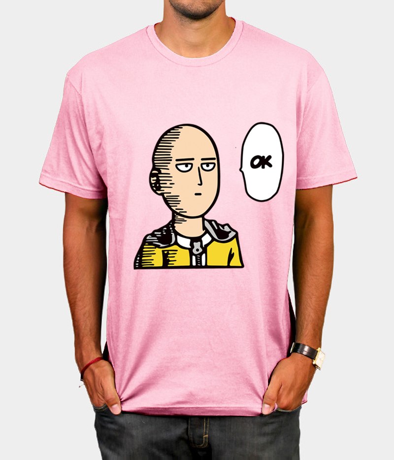 cotton ANIME One Punch Man Printed men T shirt Fashion cool confortable men's Tshirt casual t-shirt for men