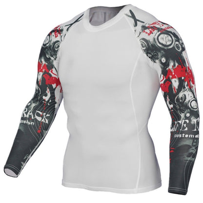 Mens Compression Shirts 3D Teen Wolf Jerseys Long Sleeve T Shirt Fitness Men Lycra MMA Crossfit T-Shirts Tights Brand Clothing