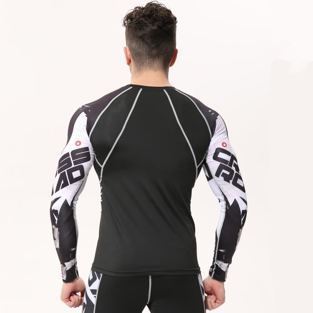 Mens Compression Shirts 3D Teen Wolf Jerseys Long Sleeve T Shirt Fitness Men Lycra MMA Crossfit T-Shirts Tights Brand Clothing