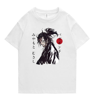 vagabond Miyamoto Musashi Japanese anime ainime short-sleeved T-shirt for men and women