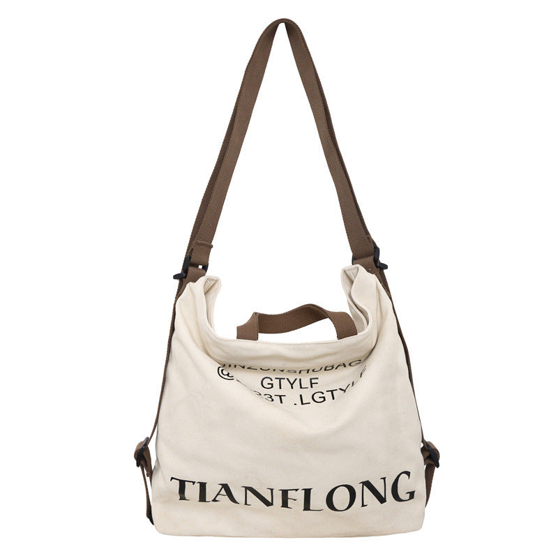 Women's Canvas Shoulder Large-capacity Crossbody Bag