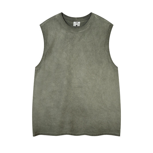 Washed And Worn Old Men's T-shirt Vest