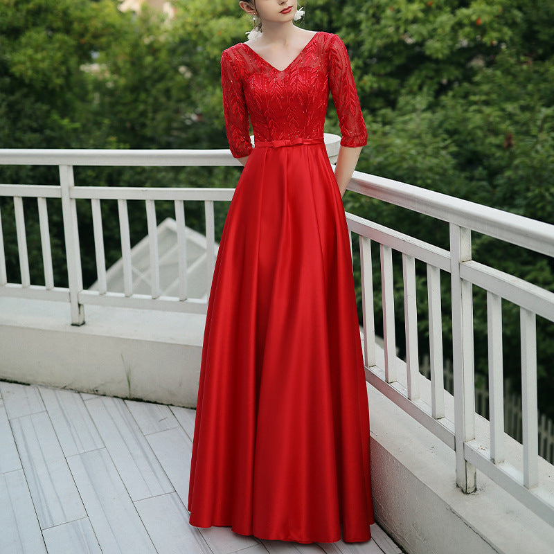 Banquet Party Elegant Evening Dress Women