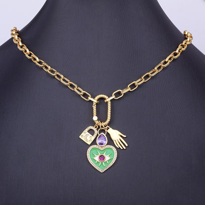 European And American Simple Necklace Gold Plated Retro