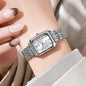 Fashion Simple Square Steel Strap Women's Watch