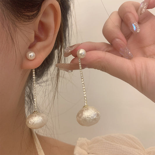 Elegant Pearl Earrings Retro Simple