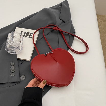 Versatile Crossbody Mini Heart Underarm Bag