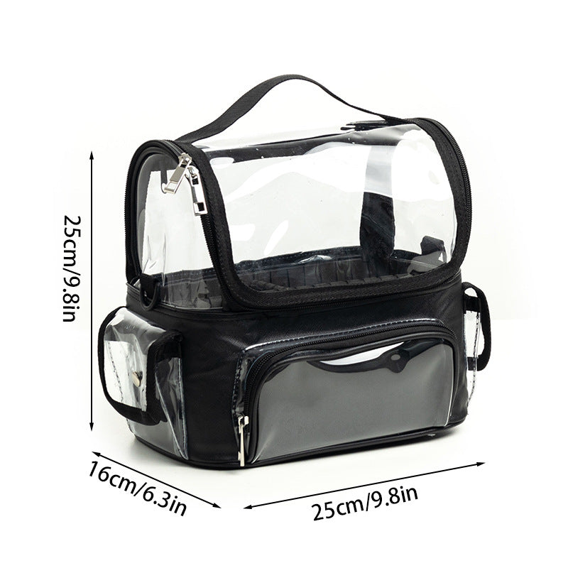 Portable Cosmetic Case PVC Transparent Storage