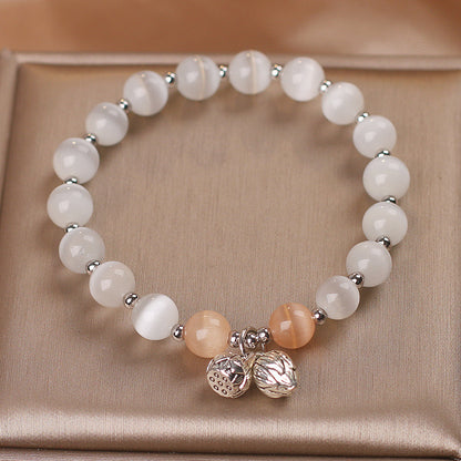 Opal Two-piece Flower Bracelet Female Ins Special-interest Design