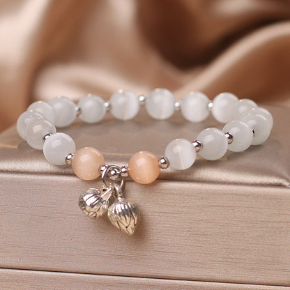 Opal Two-piece Flower Bracelet Female Ins Special-interest Design